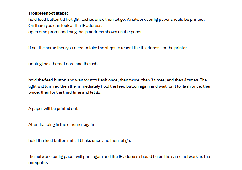 A couple troubleshooting steps that were involved in the project
